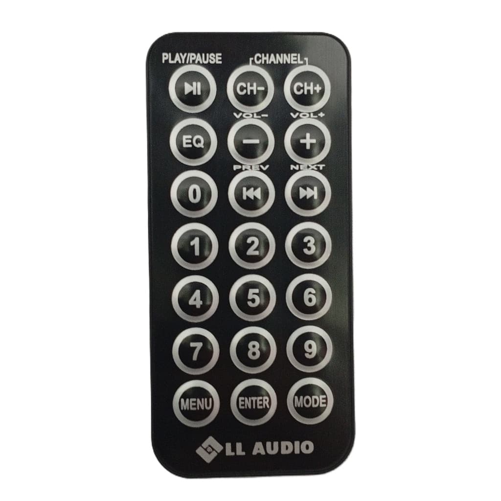 Controle Original para Amplificador de Som Ambiente LL AUDIO Modelos SA 100 Bt /SA 100 Bt ST /SA 100 Bt Optical