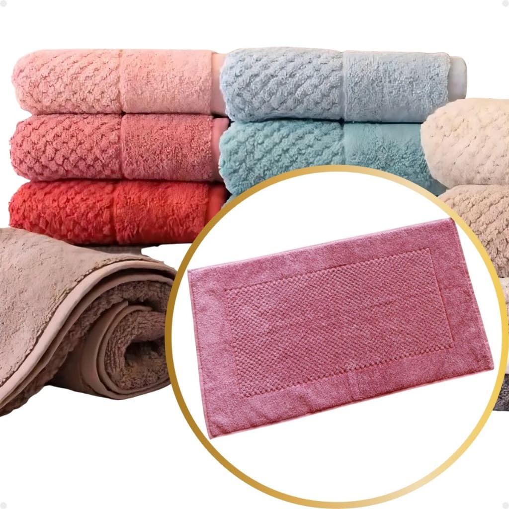 Toalha Tapete Piso Buddemeyer Luxor 100% Algodão 48x80cm 1100g/m2 Antiderrapante