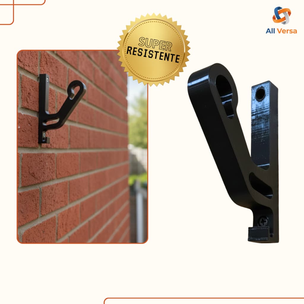 Suporte de Parede para Capacete e Acessórios Porta-chave – Gancho | Resistente | Organizador