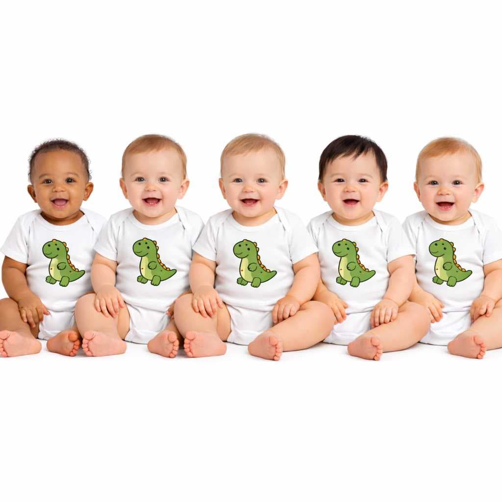 Kit 5 Body Infantil Unissex Personalizado