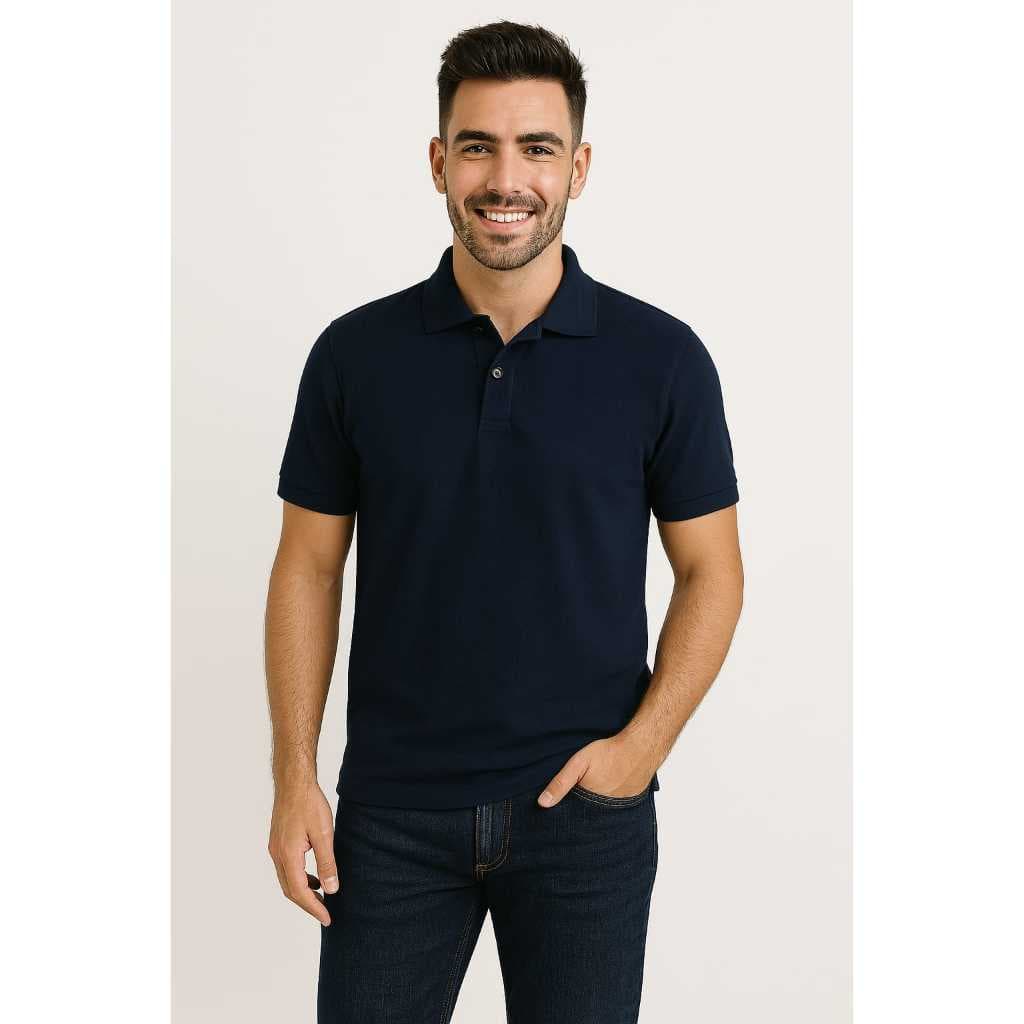 Camisa Polo Masculina Piquet Premium Confortavel Não Desbota Não Amassa Conforto Estilo Elastic