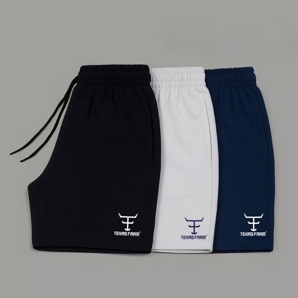 Kit 3 Shorts Masculino Country Texas Farm Bermuda Tactel Elastano Leve Conforto Premium