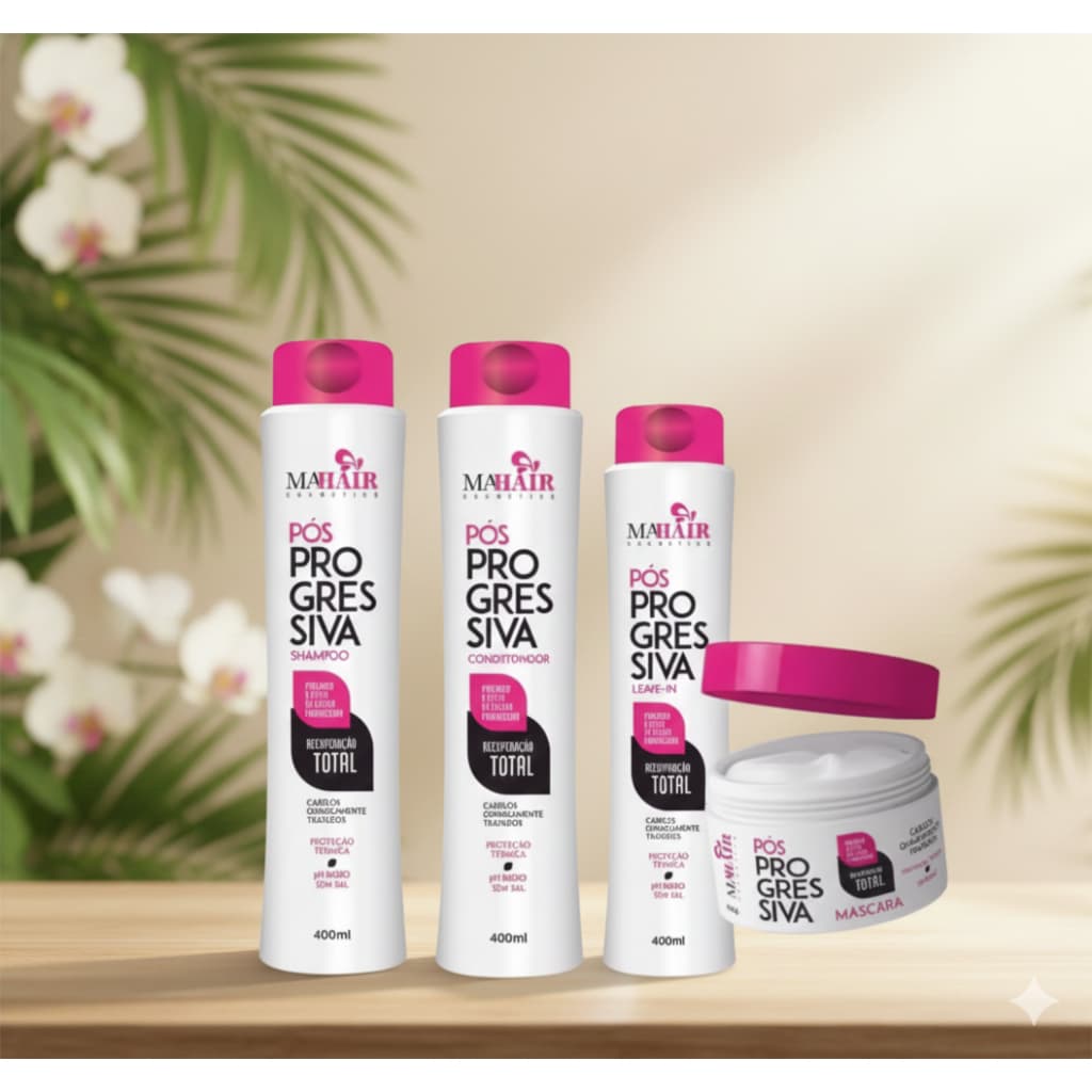 1 Kit Capilar Profissional Pós Progressiva Mahair Pós Química - Prolonga Efeito Liso, Sem Frizz Hidratação