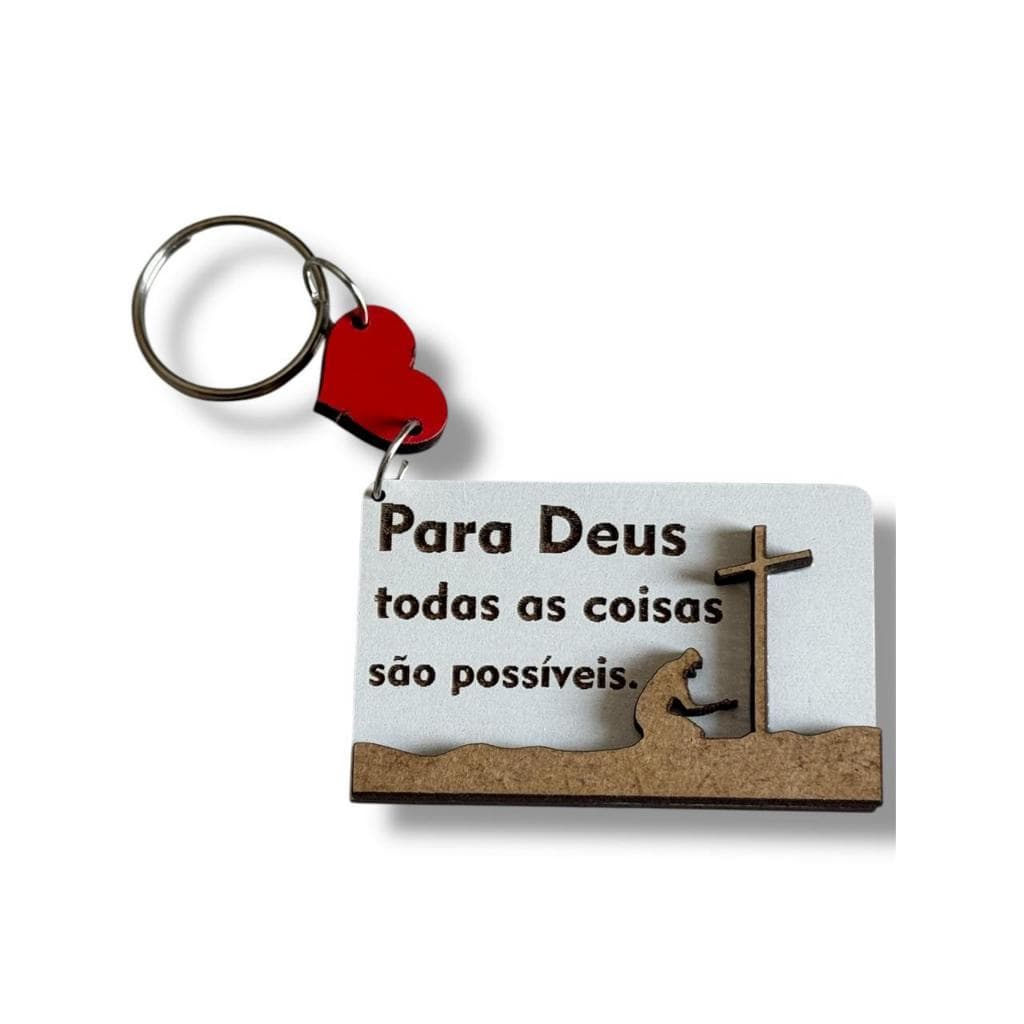 50 Chaveiros Para Deus Gratidão Festividade Lembrancinha