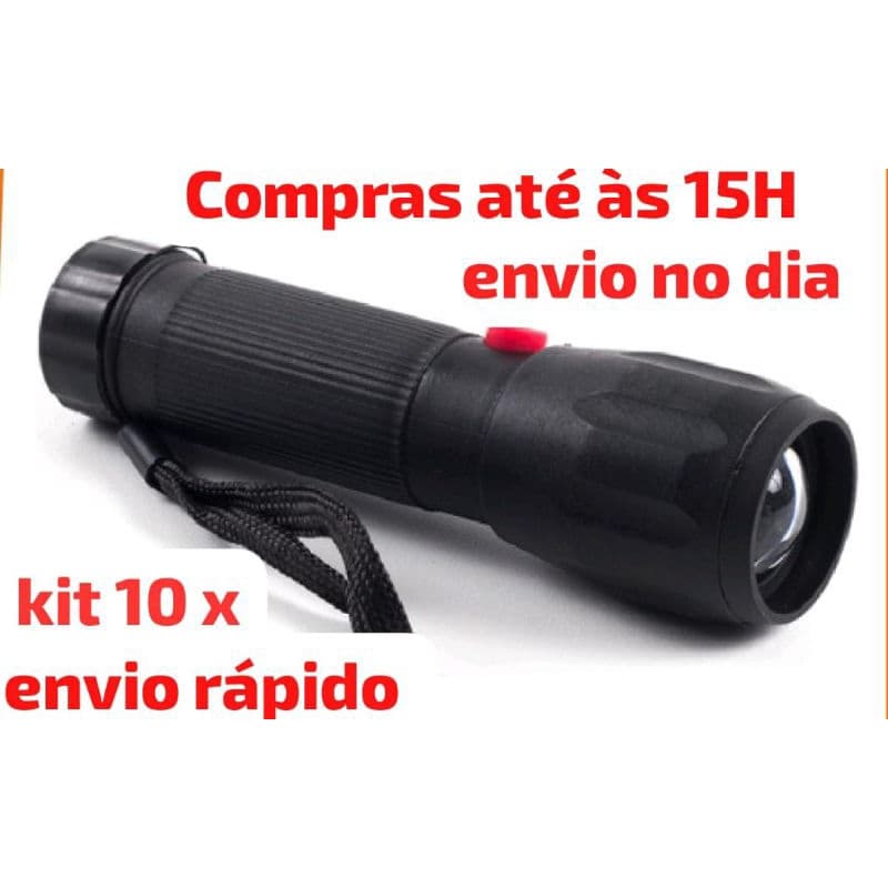 KIT COM 3/6/10 UNIDADES DE LANTERNA A PILHA