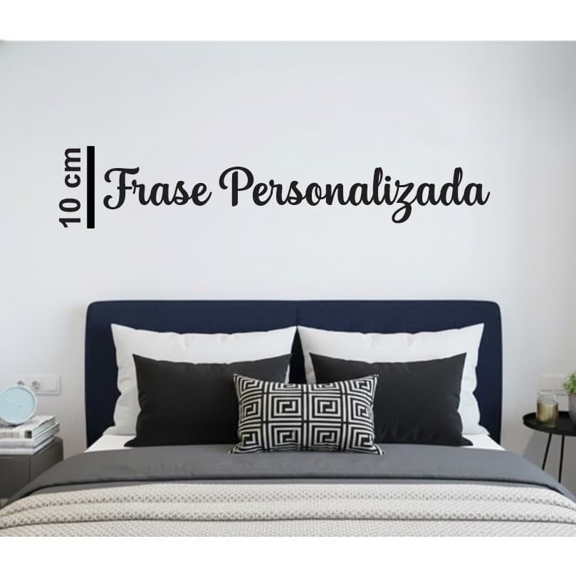 Frase Personalizada em MDF 3mm - Decoração Exclusiva 10cm Altura