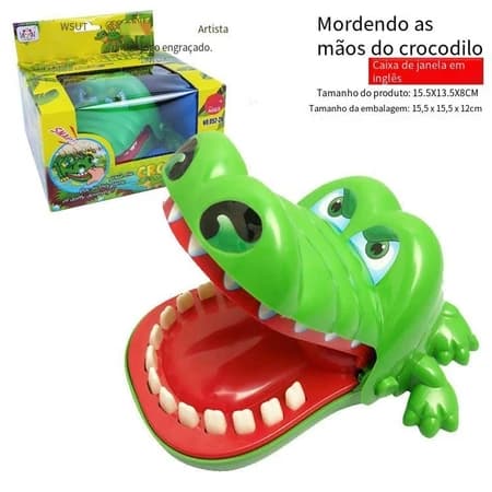 KIT6PCS/12PCS  de Jogo de desafio de brinquedo de crocodilo, dinossauro e rato para morder os dedos