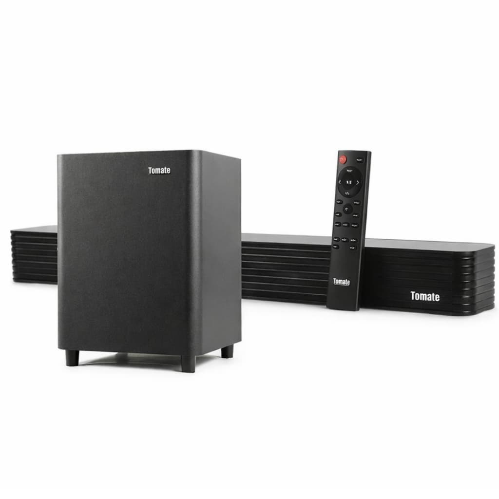 Kit Soundbar Bluetooth com Subwoofer 130W RMS Som Surround Graves Potentes Controle Remoto Bivolt