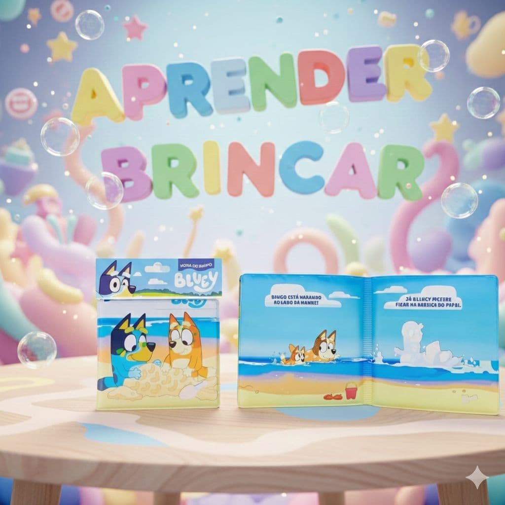 Livro de Banho Emborrachado / Hora do Banho Bluey