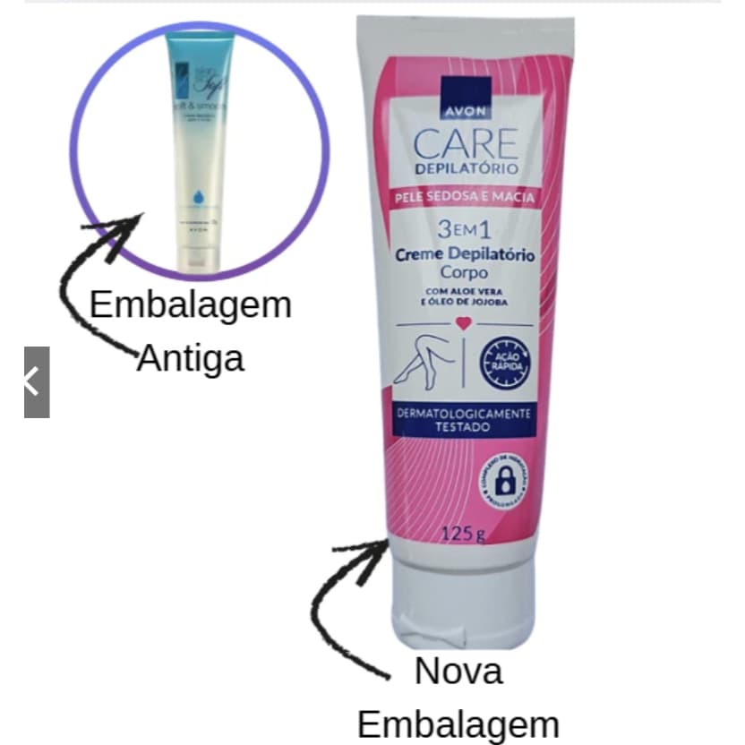 Creme Depilatório Avon Care 125g Original | Depilação Rápida para o Corpo