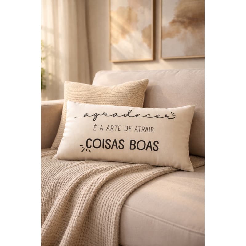 Almofada baguete com enchimento completa/ Home Decor