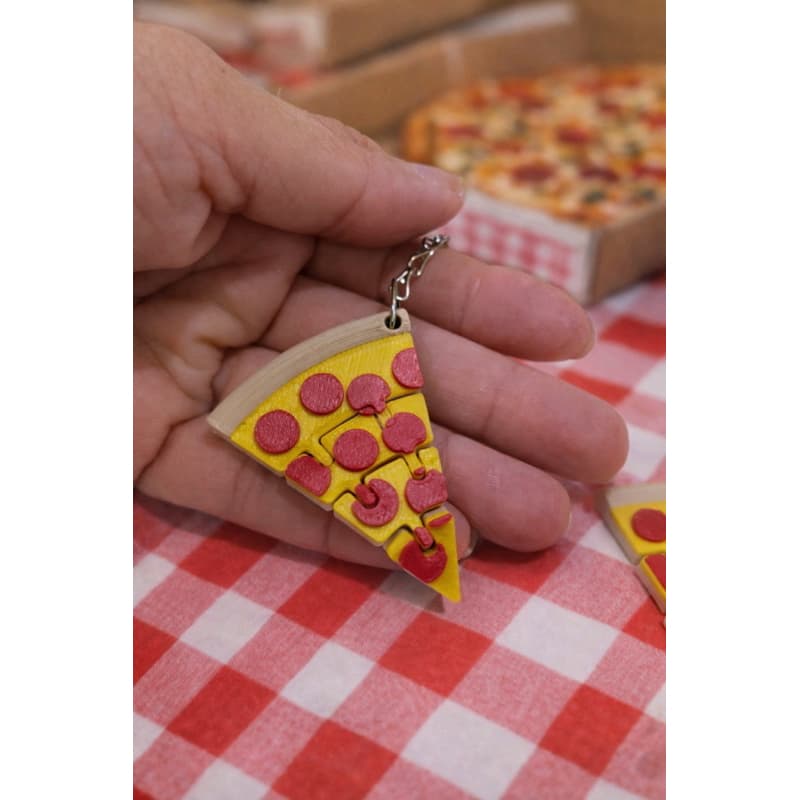 Kit Chaveiro Pizza Articulado (lembrancinha de aniversário e pizzaria)