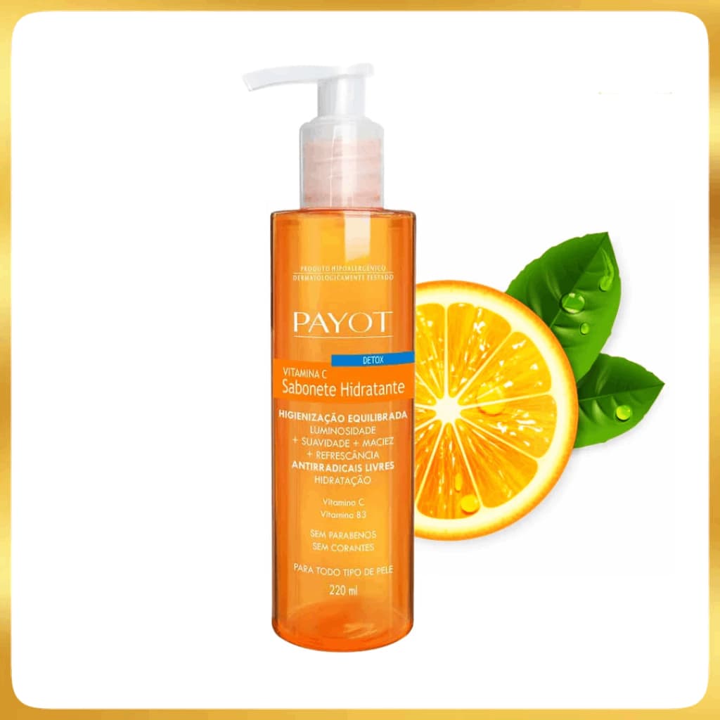 Sabonete Hidratante Facial Detox Vitamina C Payot 220ml