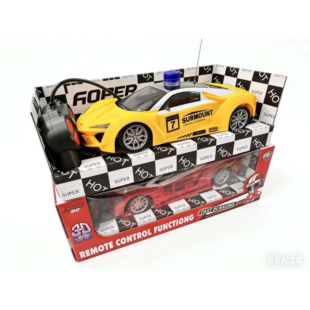 Modelo de carro dinâmico infantil, controle remoto elétrico, carro esportivo de corrida, carro de alta velocidade sem fi