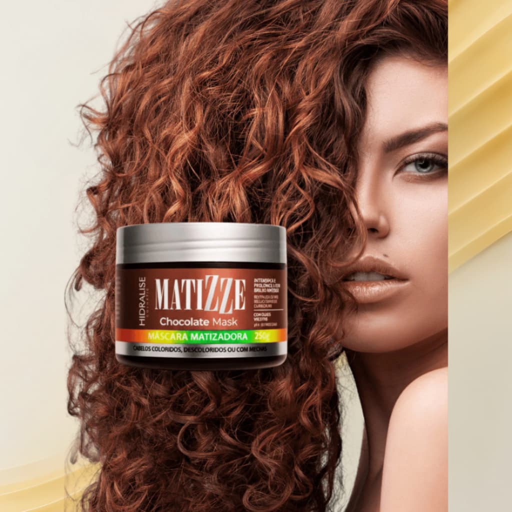 Tonalizante Matizze Avelã Acobreado: Brilho Intenso 100% Natural e Sem Amônia - Hidralise