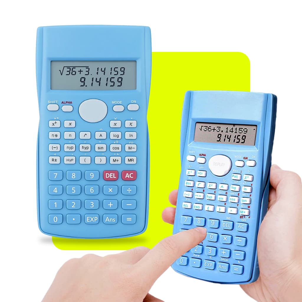 Calculadora Científica 240 Funções Estudante Faculdade De Engenharia Com Display Lcd Colorida
