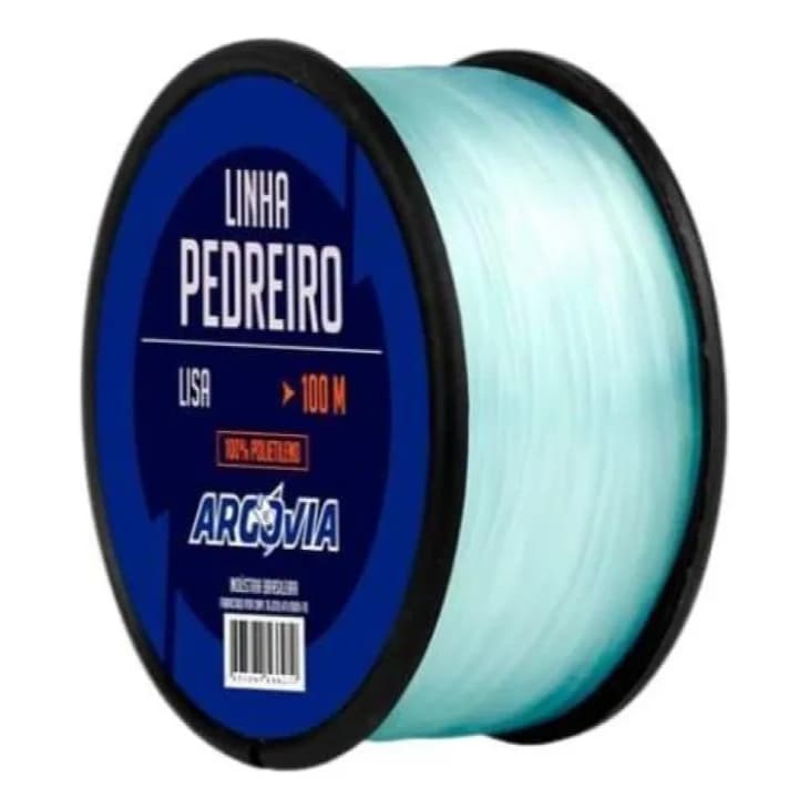 Linha de Pedreiro 100 Metros Branca Trançada Reforçada Alvenaria Construção Resistente