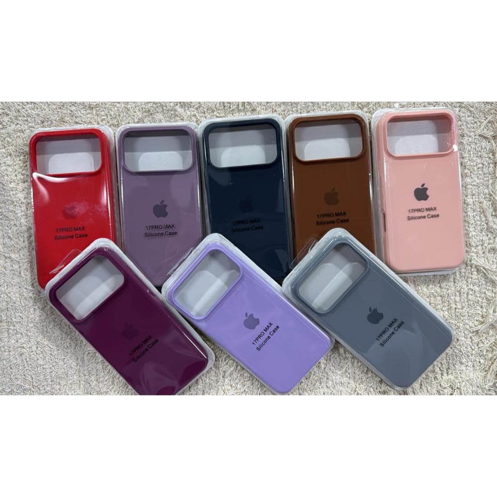 Capa SiLICONE  CASE iPhone 17 PRO MAX  Antishock Várias Cores OBS ; FAVOR INFORMAR  A COR DESEJADA NO ATO DA COMPRA