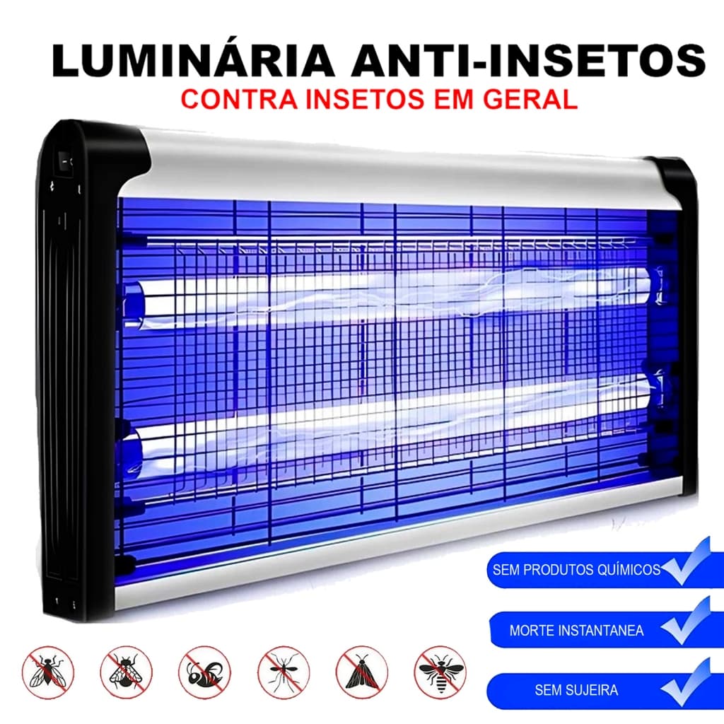 Mata Mosca Armadilha Elétrica Repelente Mosquito Dengue Pernilongo Lâmpada UV