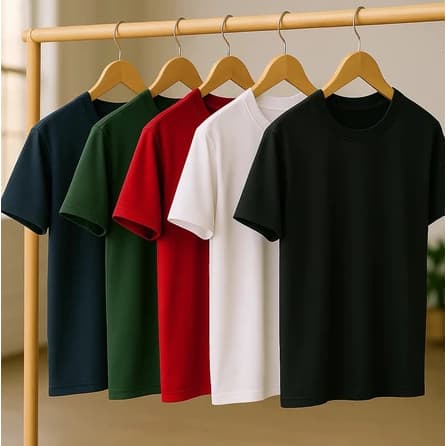 Camiseta Malha Peruana Cotton Algodão 40.1 Lisa Básica Msculina Plus Size Verão