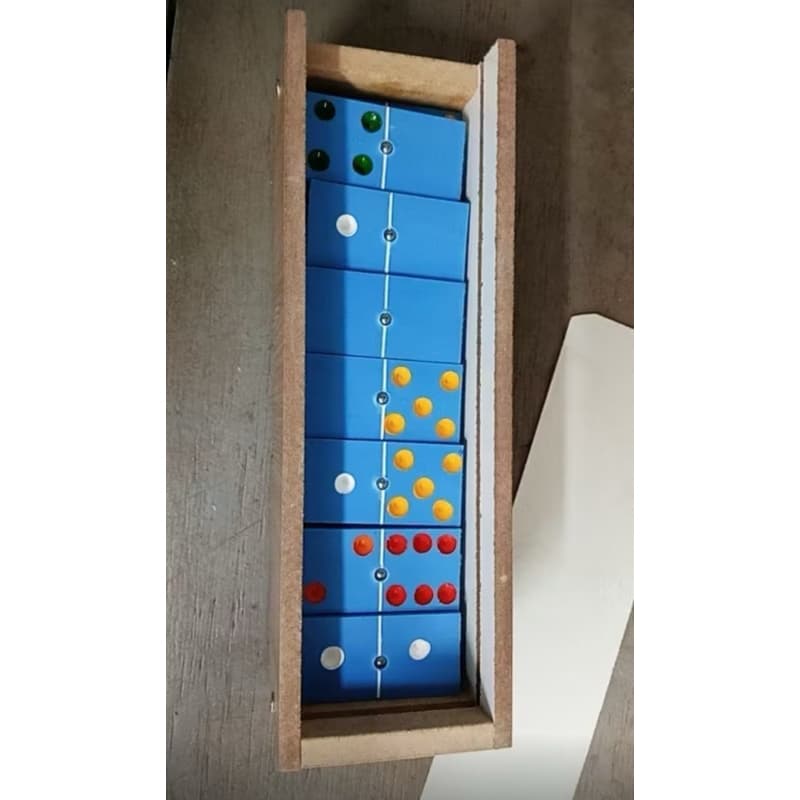 domino pvc novo na caixa mdf completo profissional 1cm imagens reais envio rapido