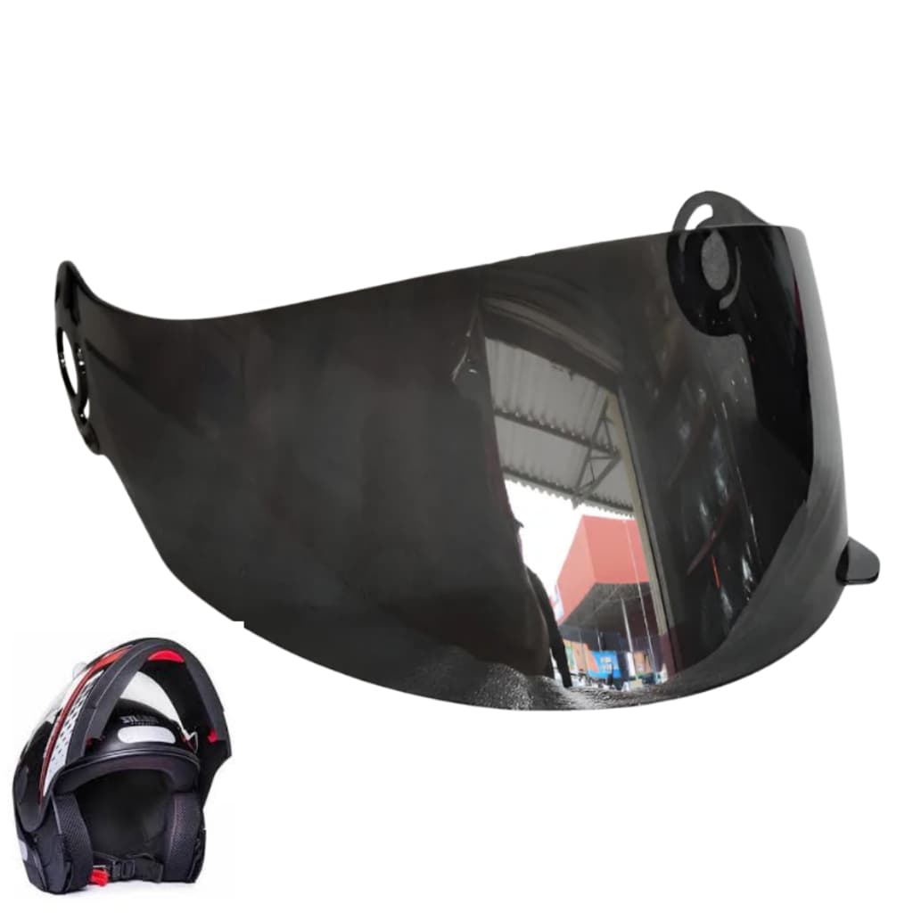 Viseira Fumê Capacete Zarref Novo V2/v3 2mm Polivisor Fumê