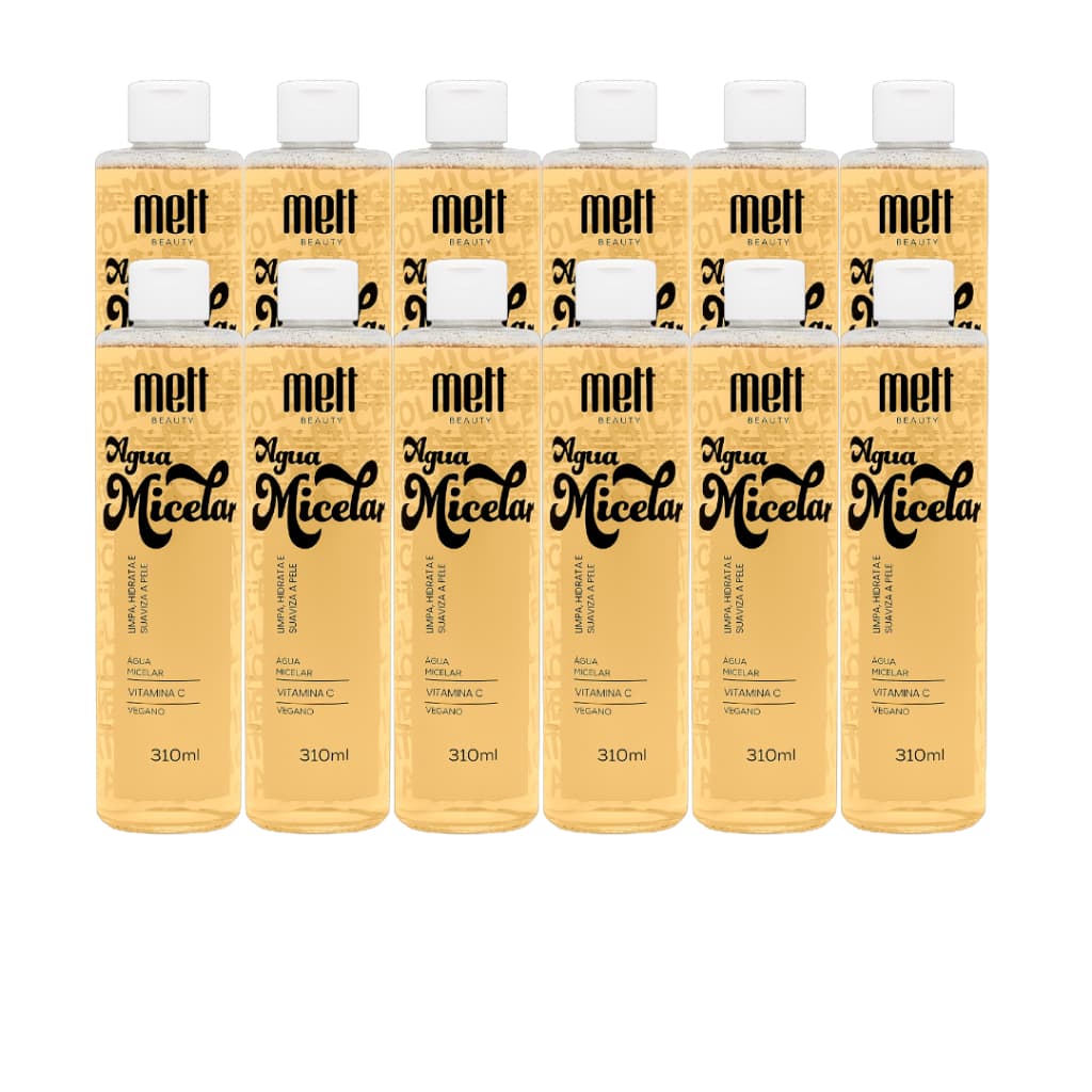 Kit c/12 Água Micelar Vitamina C Mett Beauty - Atacado e Revenda