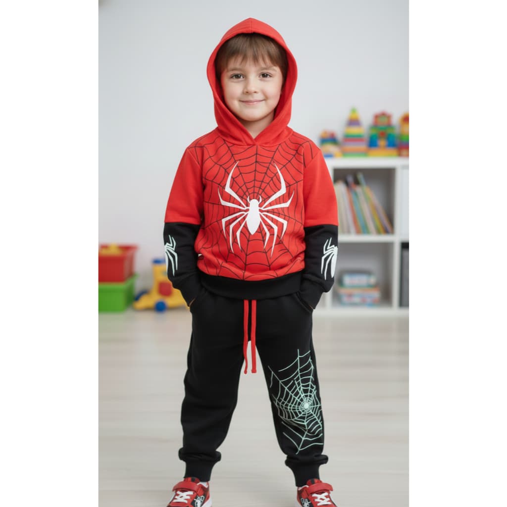 Conjunto Infantil Abrigo De Frio Casaco e Calça Para Menino