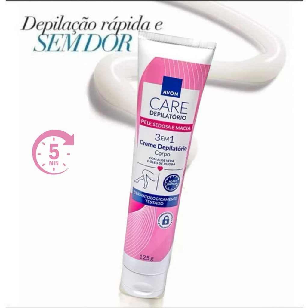 Creme Depilatório Avon para o Corpo Depilação Sem dor Hidratante 125g