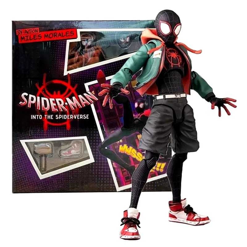 Action Figure Homem Aranha Miles Morales Figura De Ação Brinquedo