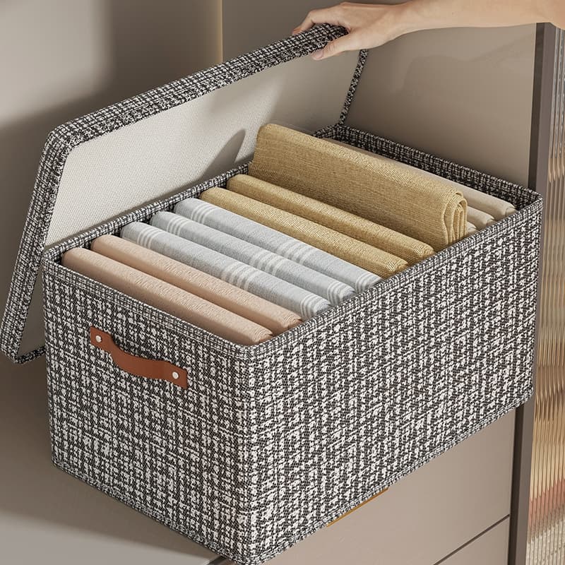Caixas De Armazenamento De Roupas Com Grade Dobrável Multiuso