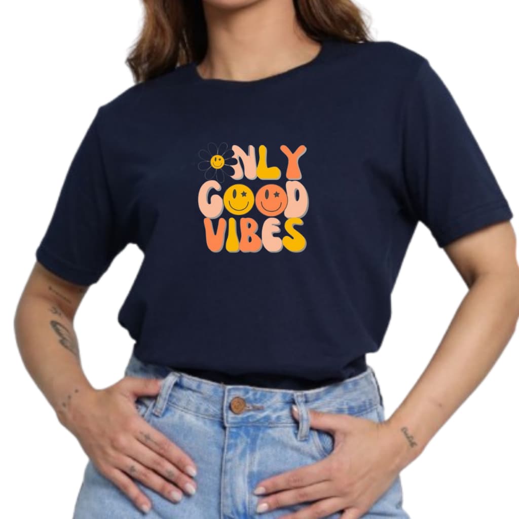 Camiseta Feminina Estampada 100% Algodão Ref 011 - Envio Imediato