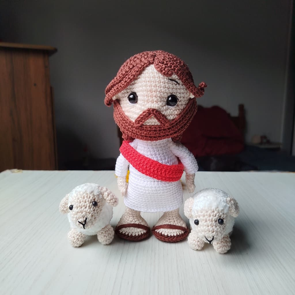 Jesus em amigurumi, croche / Menino Jesus