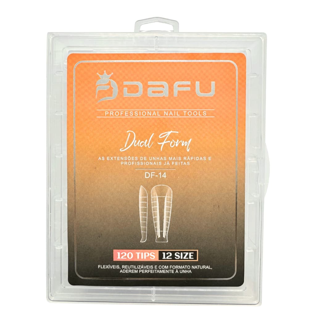Molde F1  Curvatura C Quadrada 120 unidades Unha Molde F1 Formato Quadrado Molde Natural Naturalidad