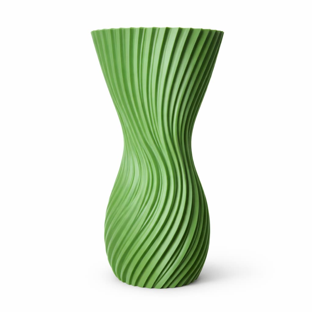 Vaso Decorativo 3D Espiral Torcido 18cm | Design Moderno | Uso Seco | Tamanho P