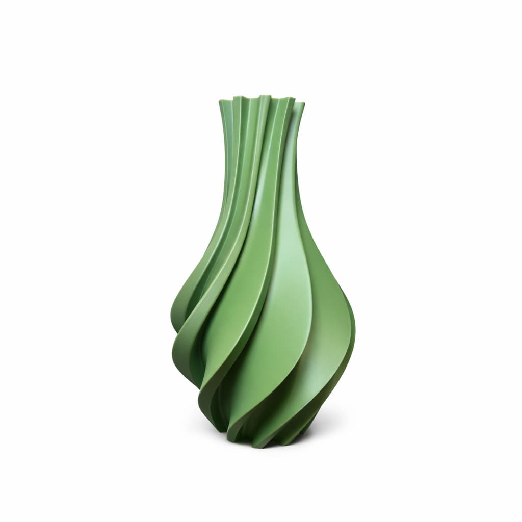 Vaso Decorativo 3D Espiral 17,5cm – Design Moderno para Decoração | Flores Artificiais