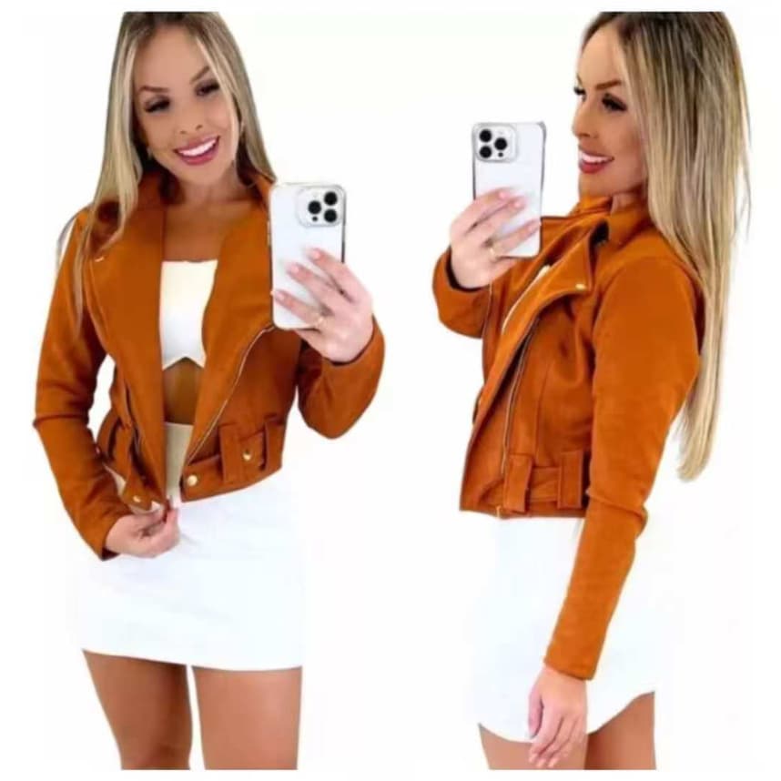 Jaqueta Casaco Feminino Suede  Grossa Moda Inveno top qualidade UTIMO PCS PROMOCAO