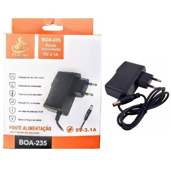 Fonte de Alimentação de Energia 5V-3.1A / 12V-2A BoaTech