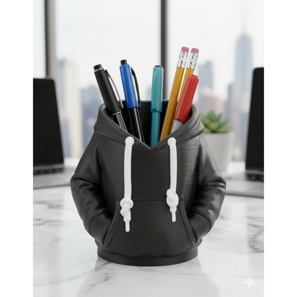 Porta Canetas Lápis Trecos Blusa Moletom - Organizador de Mesa
