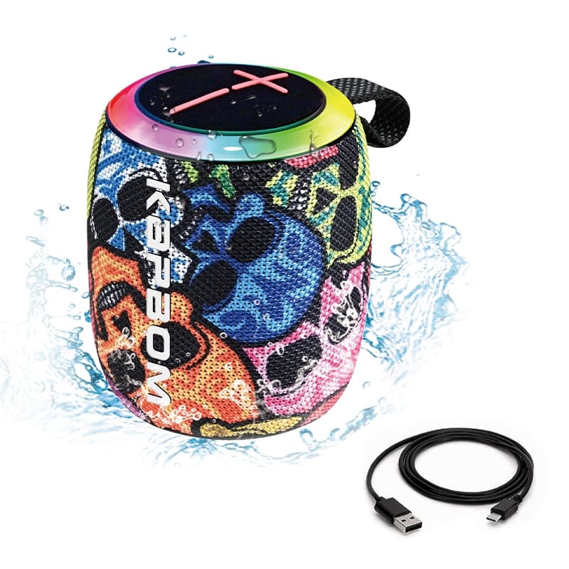 Alto-falante Bluetooth, alto-falante sem fio,Caixa som Bluetooth 7W Subwoofer