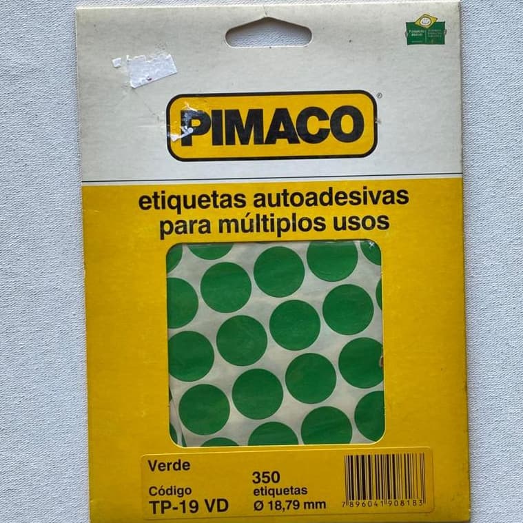 Etiquetas Redonda com 16,5mm Coloridas - Pimaco