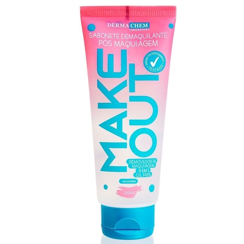 Sabonete Demaquilante Dermachem Make Out Pós Maquiagem – Limpeza Profunda, Remove Make, Uso Diário