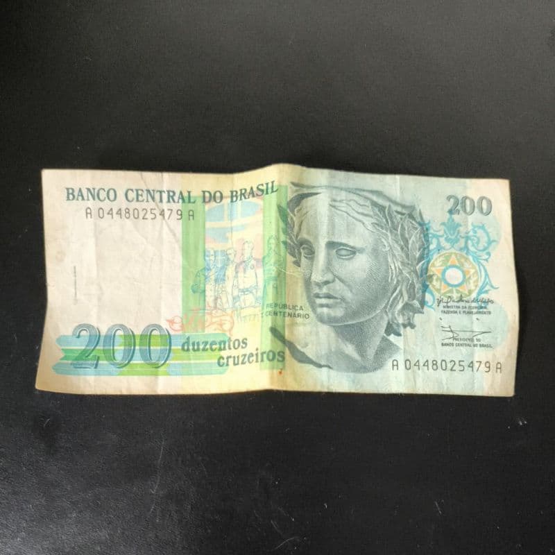 C215 Cédula Brasil 200 Cruzeiros Soberba