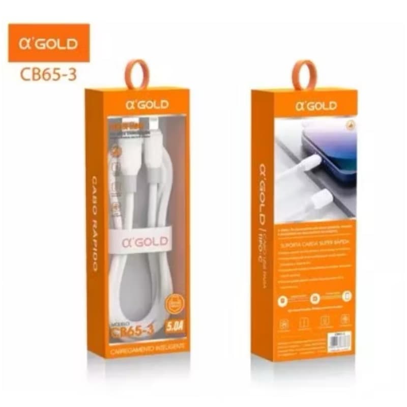 Cabo USB  Kit 6/12/15 Rápido A'Gold Para  V8 , TIPO C e IOS(CB65)