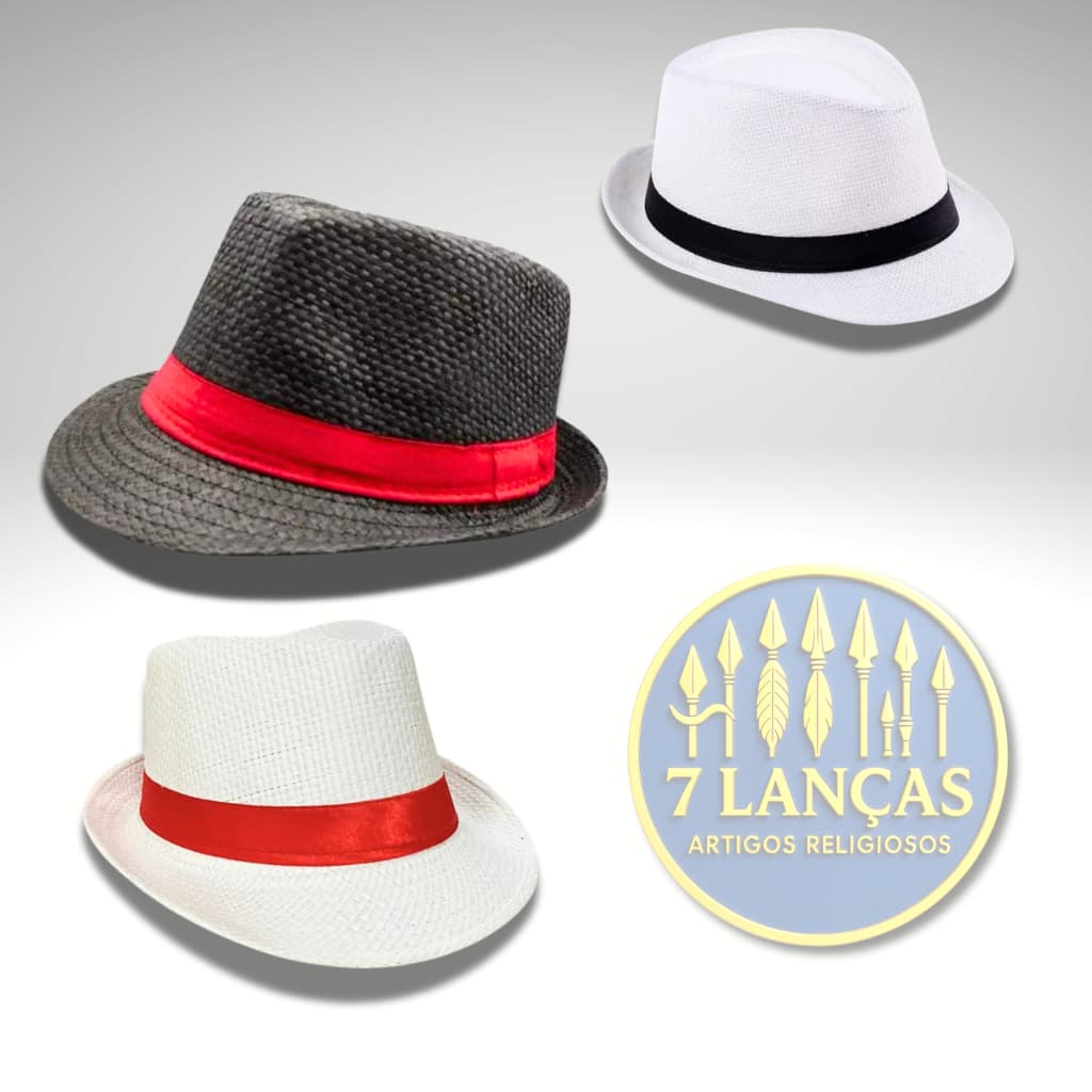 Chapéu Malandro Aba Curta - ESTILO PANAMÁ Nº 58 - Umbanda e Candomblé