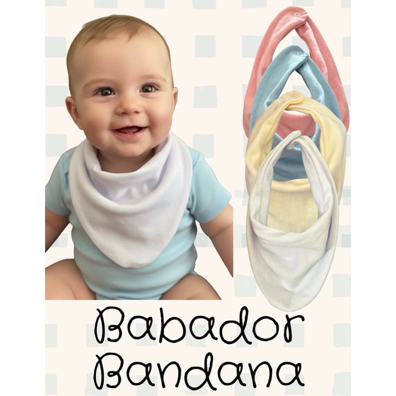 Kit 4 Babador Bandana Bebê Infantil 100% Algodão Suedine Menino Menina Baby