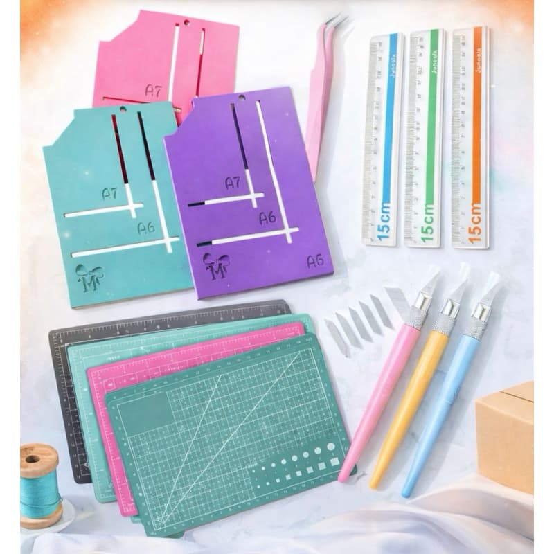 kit Base Refiladora 3 em 1 – Cortes A5, A6 e A7 Papelaria Encadernação