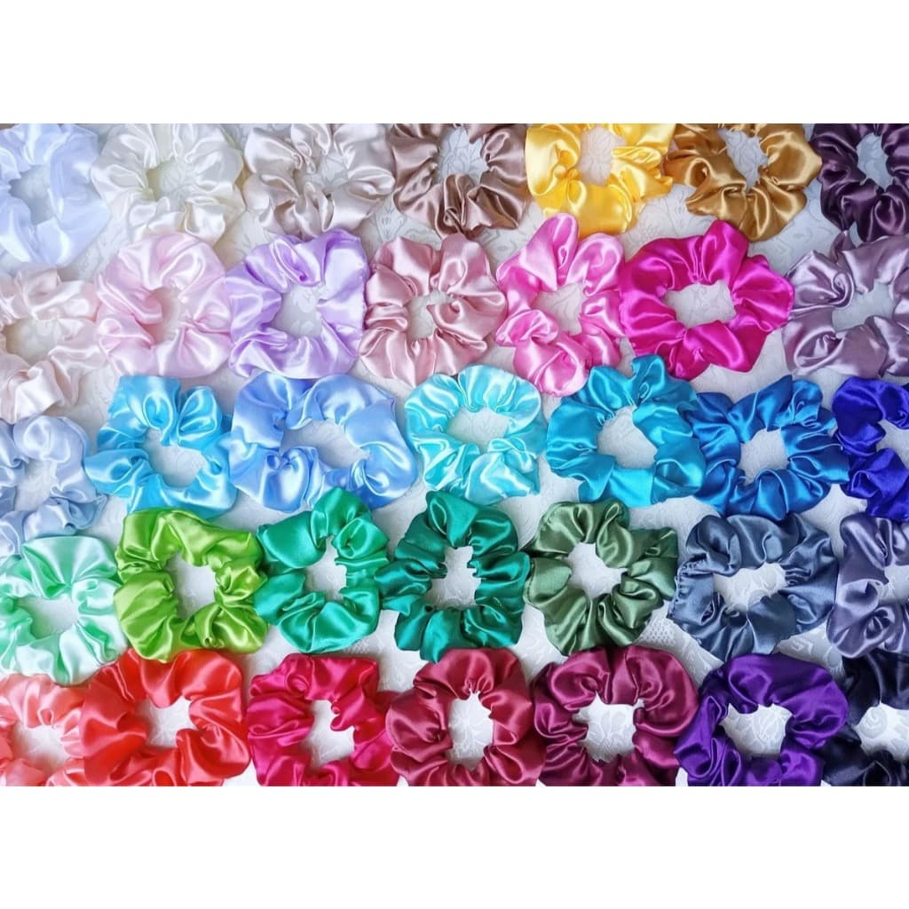Xuxinha de Cetim Amarrador de Cabelo Cetim cores variadas Elastico Cetim