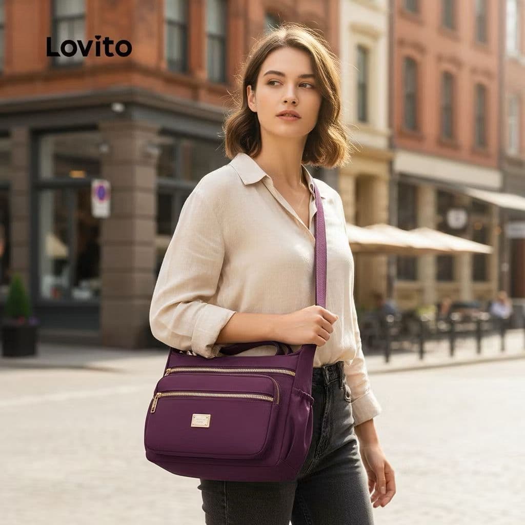 Bolsa Feminina Transversal Impermeável Nylon Tiracolo Boa Qualidade Escola Trabalho Academia Cores