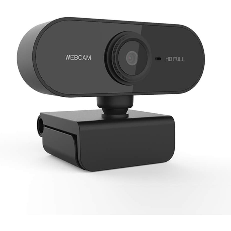 Webcam Full HD 1080p com microfone (Preto)